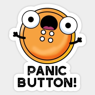 Panic Butoon Cute Sewing Pun Sticker